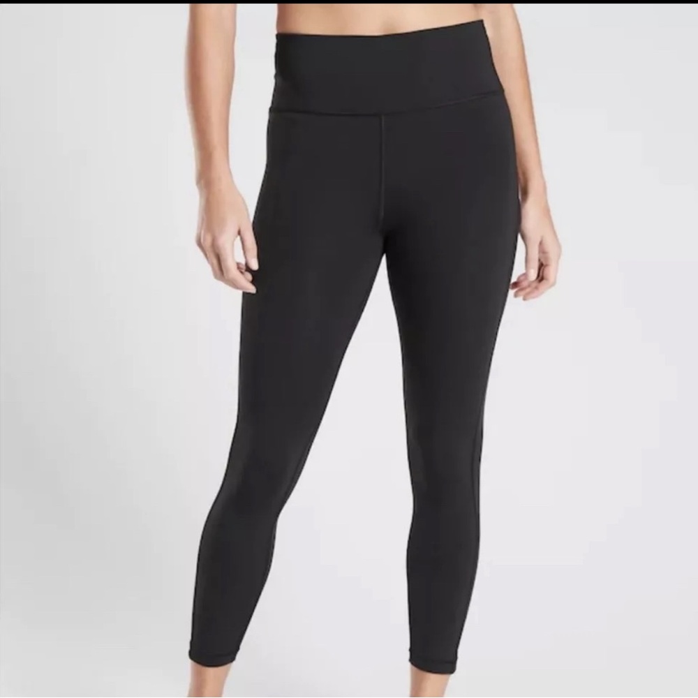 Athleta Ultimate Stash Pocket 7/8 Tight Legging BLACK SIZE LARGE
